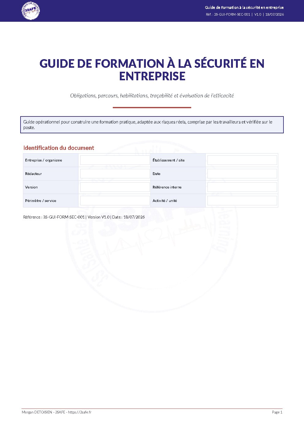 Aperçu de Guide formations sécurité obligatoires