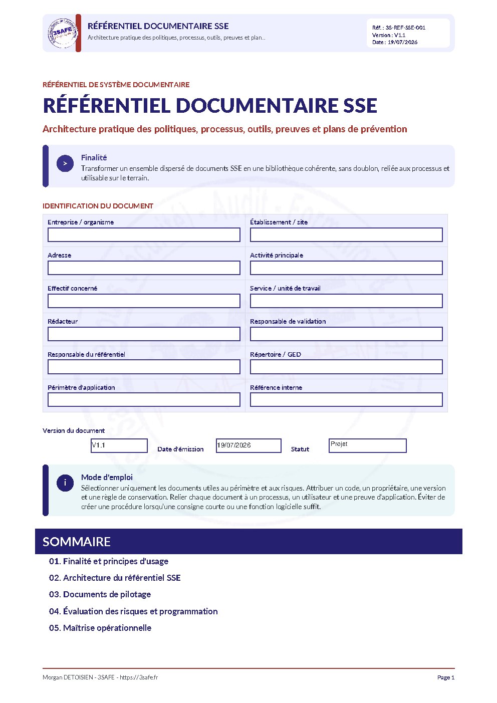 Aperçu de Référentiel documentaire SSE
