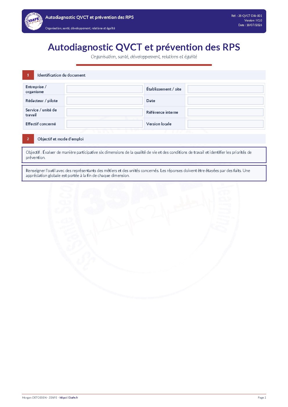 Aperçu de Autodiagnostic QVCT