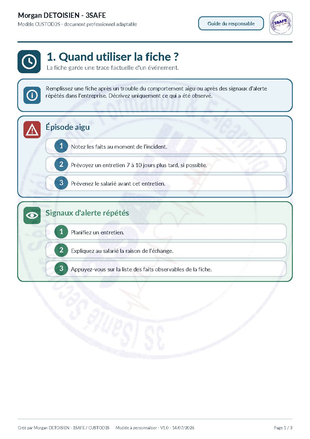 Aperçu de Notice Utilisation Fiche Constat