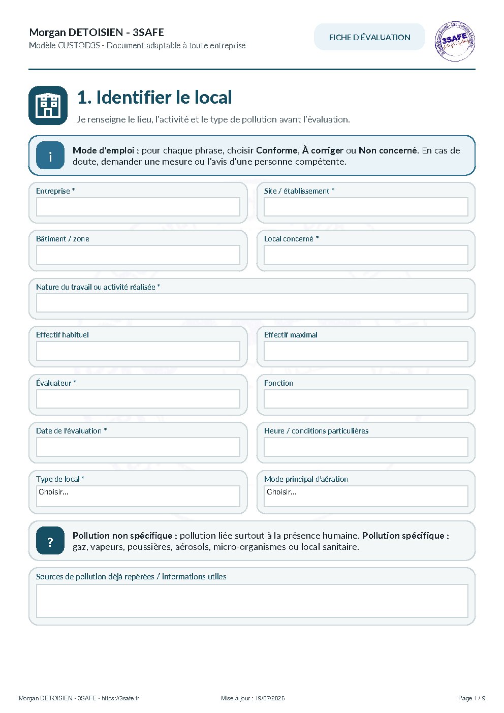 Aperçu de Fiche Évaluation Aeration Assainissement Sans Verification Comprehension