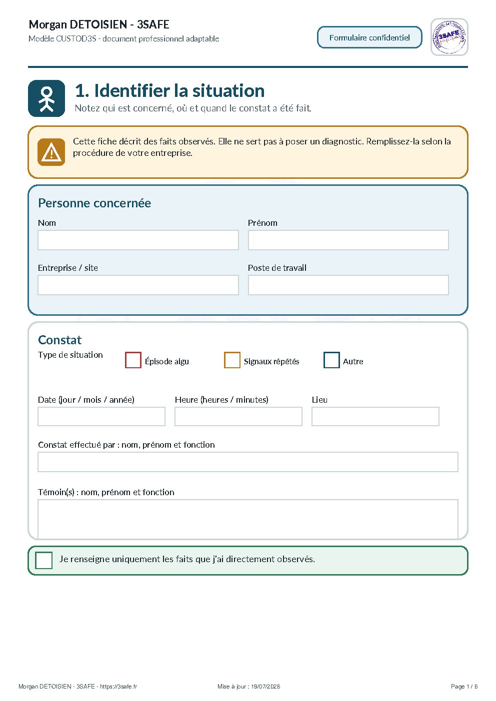 Aperçu de Fiche Constat Alcool Drogues Sans Verification Comprehension