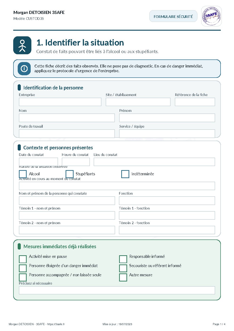 Aperçu de Constat Alcool Stupefiants Sans Verification Comprehension