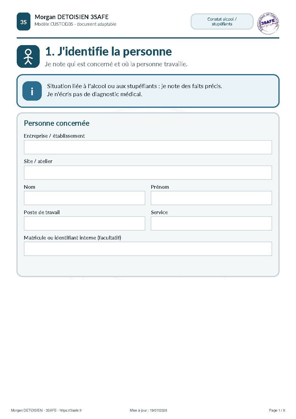 Aperçu de Constat Alcool Stupefiants Sans Verification Comprehension