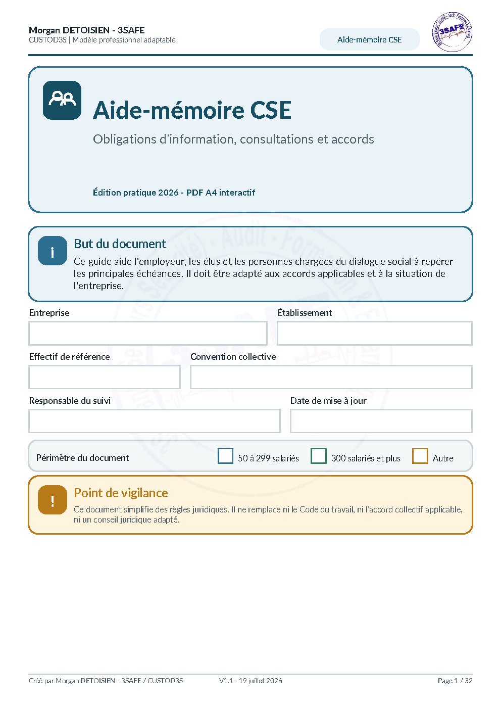 Aperçu de Aide-mémoire CSE
