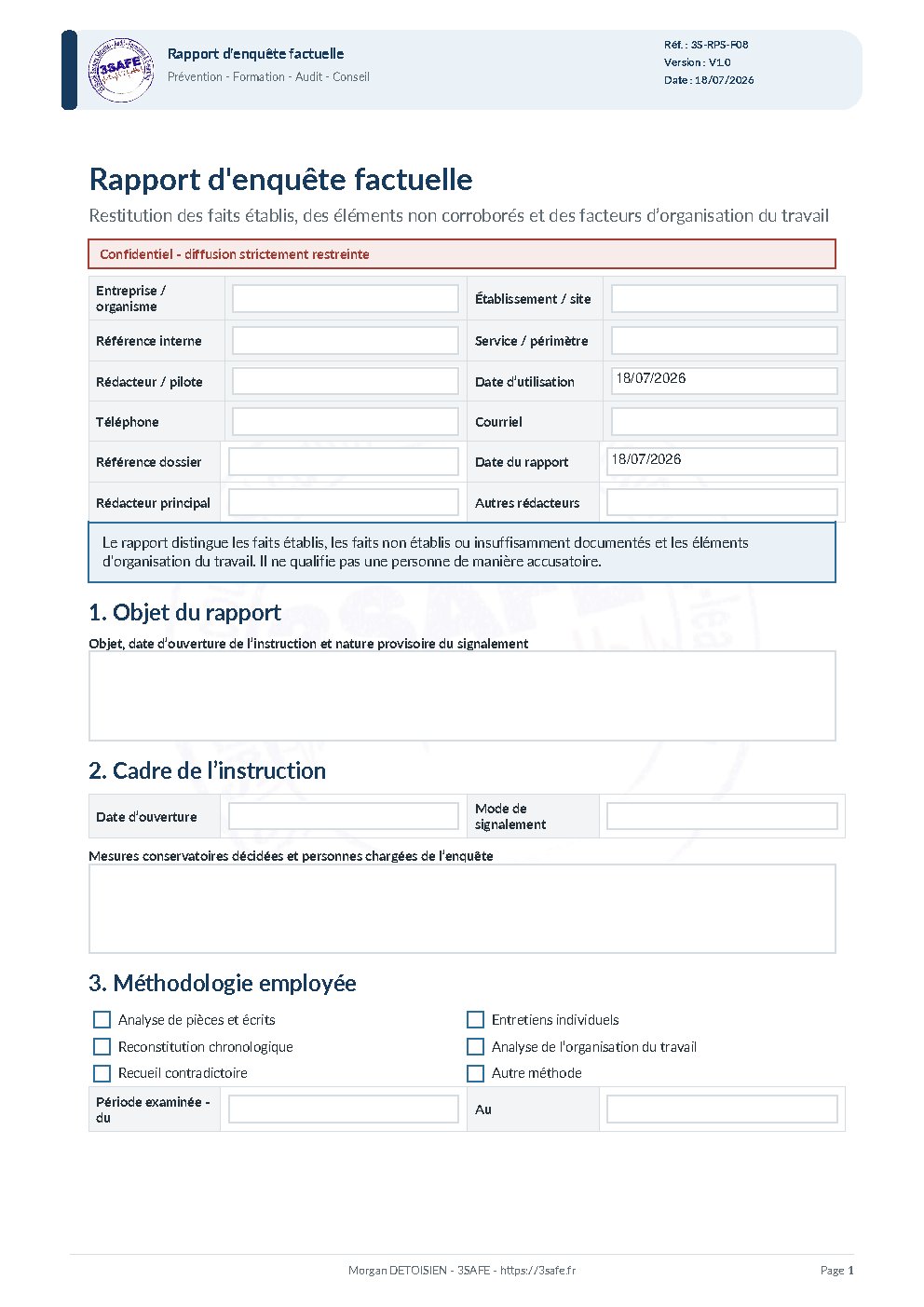 Aperçu de Rapport Enquete Factuelle