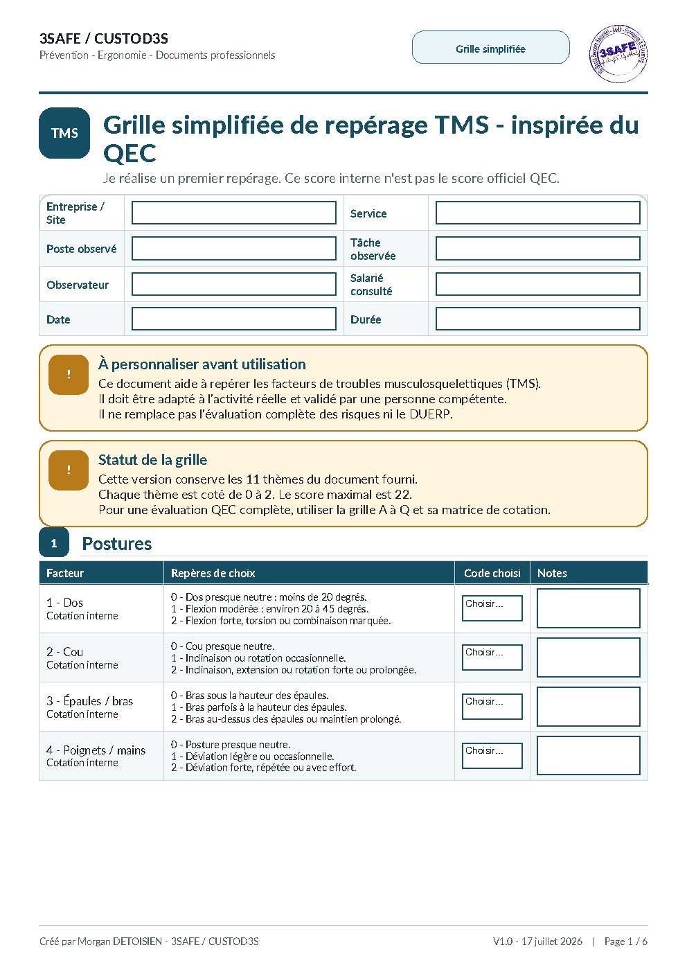 Aperçu de QEC Grille Simplifiee Complete