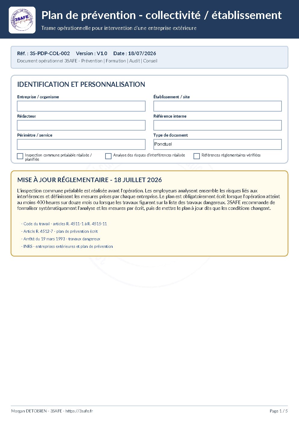 Aperçu de Plan Prévention Collectivite