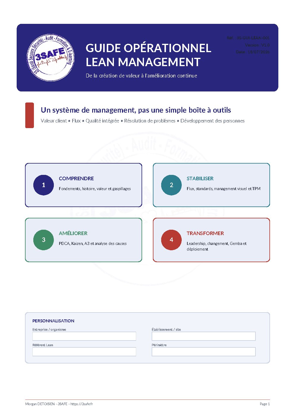 Aperçu de Guide Operationnel Lean Management