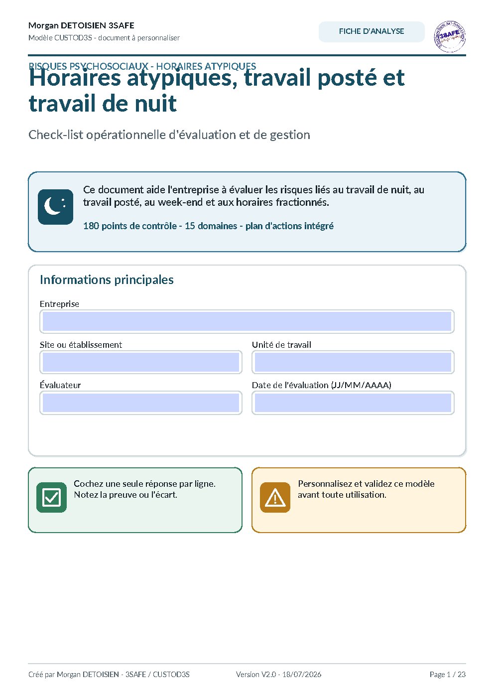 Aperçu de Fiche Analyse Horaires Atypiques RPS