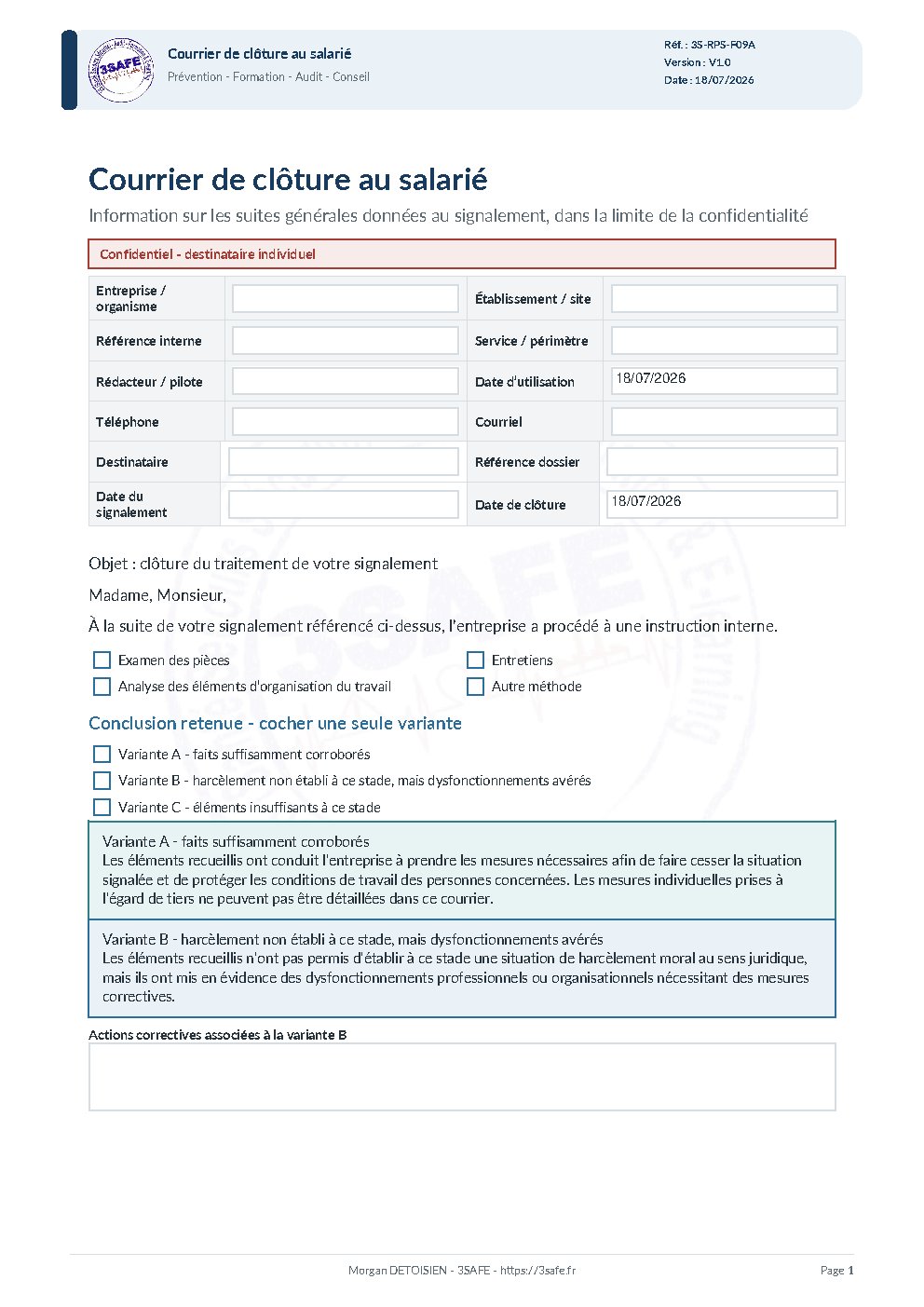 Aperçu de Courrier Cloture Signalement