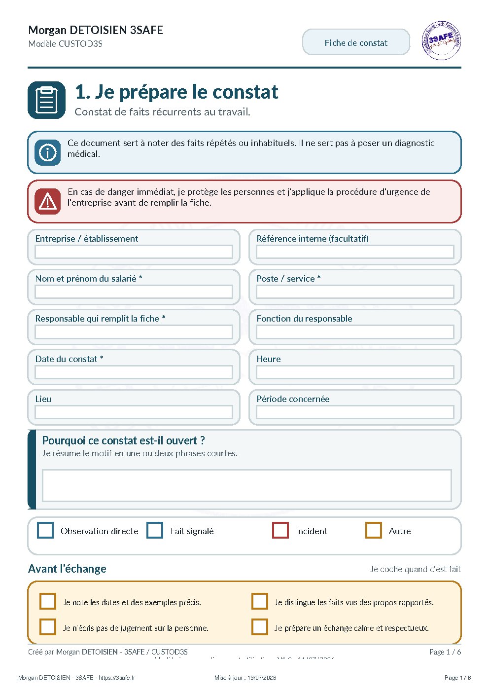Aperçu de Constat Faits Recurrents Interactif Sans Verification Comprehension