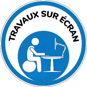 logo travaux sur ecran