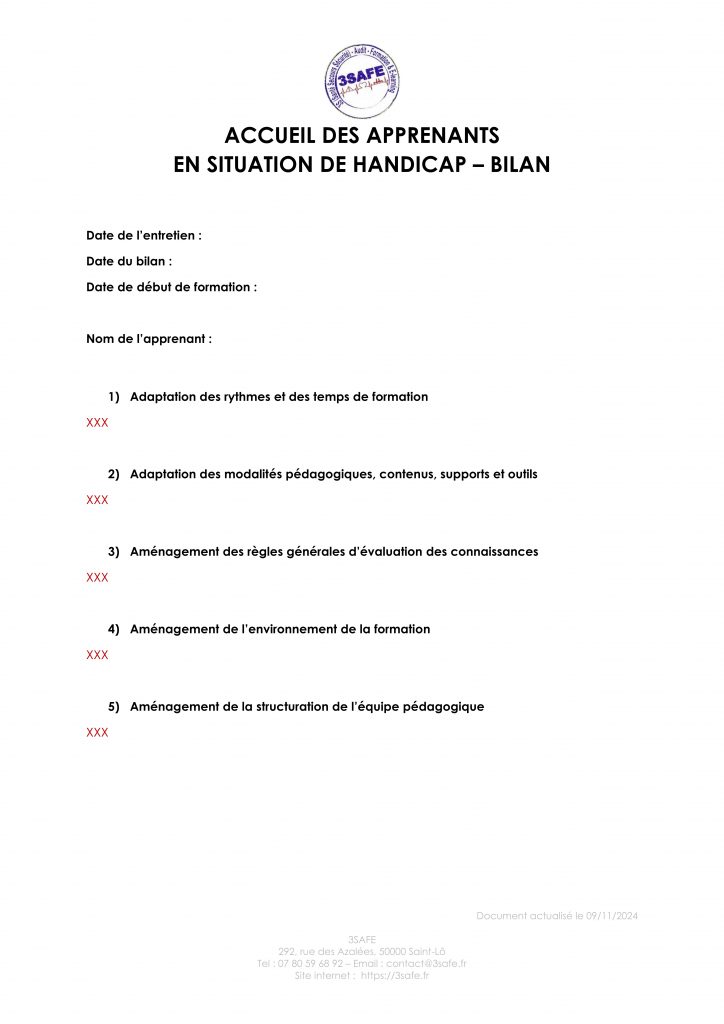 indicateur 4 3. accueil des apprenants en situation de handicap bilan 1
